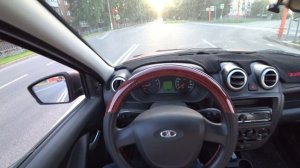 ЕДУ НА LADA GRANTA - ВИД ОТ ПЕРВОГО ЛИЦА
