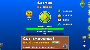 Salmon by Unzor geometry Dash level 100%