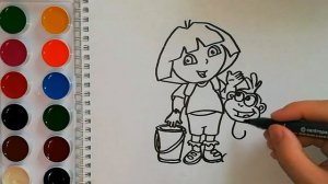 DORA the Explorer | Coloring Pages | Даша Путешественница Следопыт Раскраска.