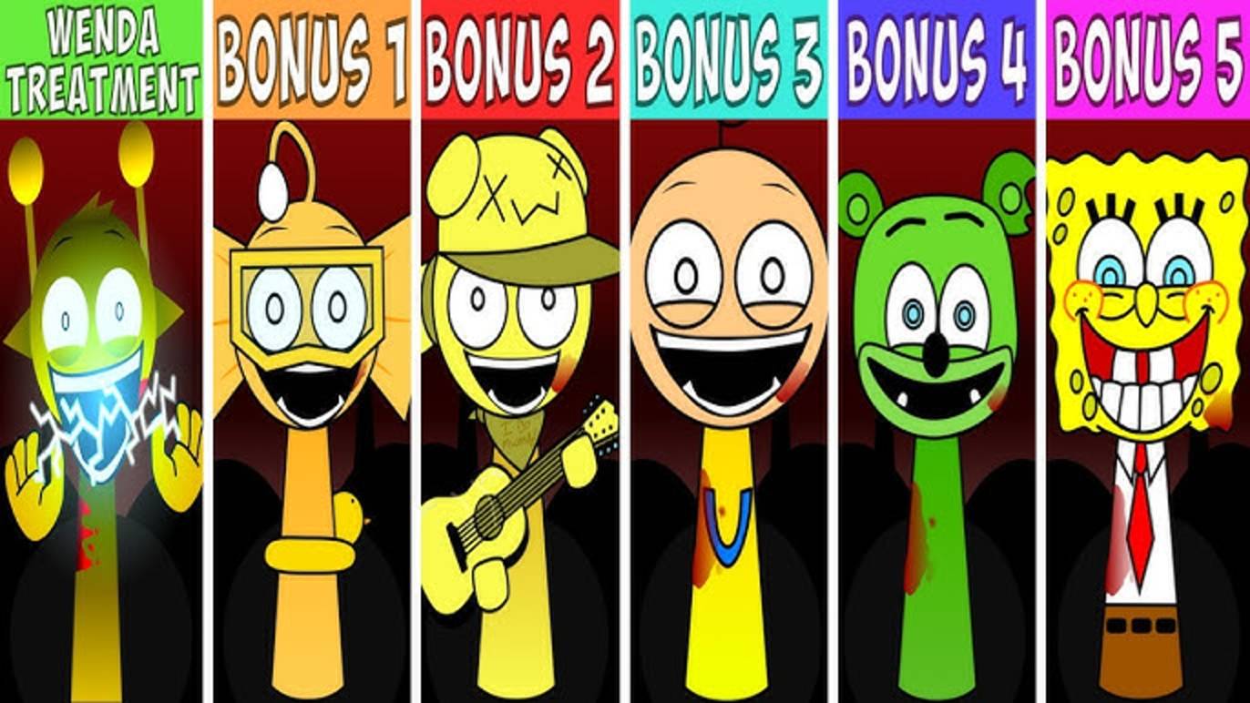 EVERY OC & BONUS Characters From Sprunki Wenda Treatment | Полный состав! #sprunki #wenda #oc