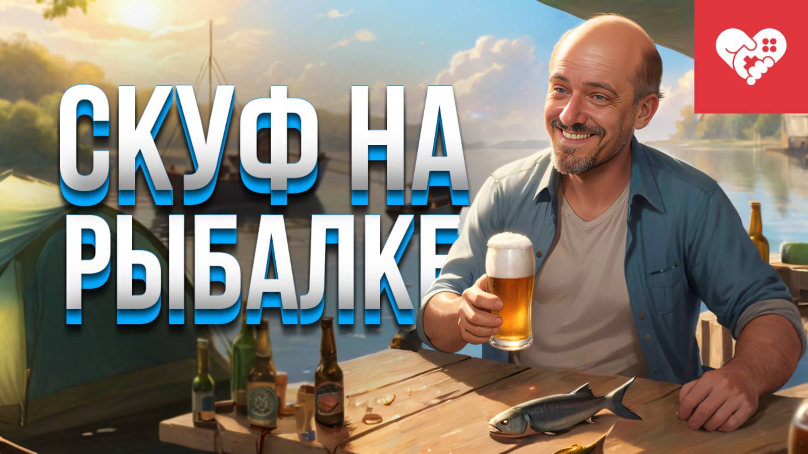 Скуф пытается отдохнуть от надоедливой жены на рыбалке | Скуф на рыбалке