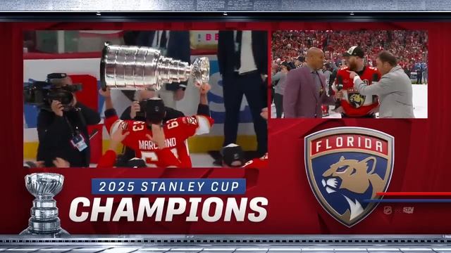 Полное празднование Кубка Стэнли 2025 года для команды Florida Panthers