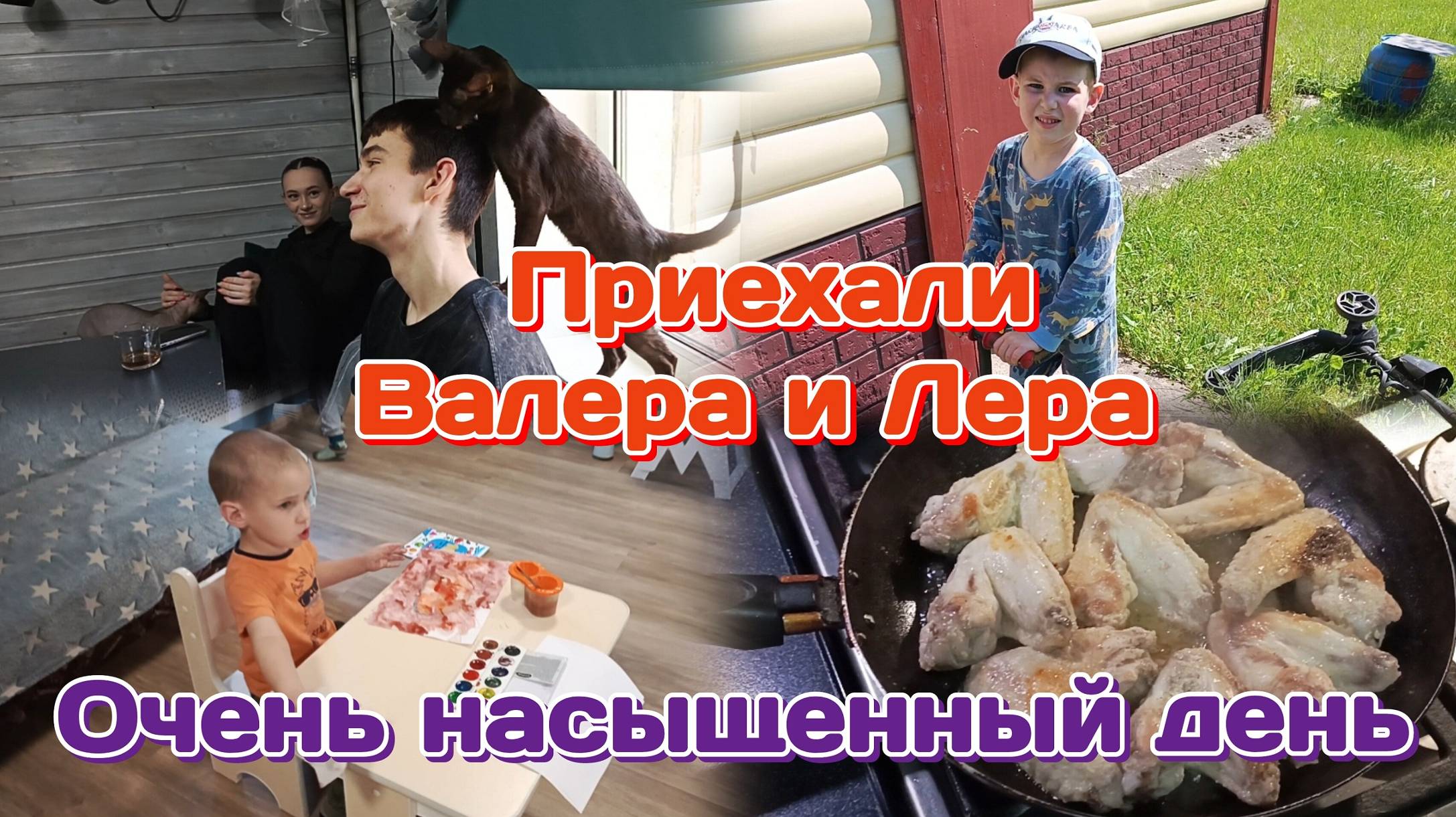 Приехали Валера и Лера/Погуляли,болталка/Готовлю,насыщенный влог 15.06.25