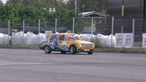 На площадке ОЭЗ "Липецк" в это воскресенье шёл дождь и второй этап Чемпионата по дрифту.