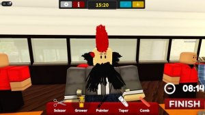 Роблокс: Геймплей игры "Barber Bus"
