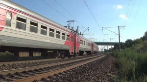 Электропоезд ЭР9ПК-257 сообщением № 6161 Ростов-Главный — Лихая