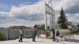Каркасный удивительный дом из металла за 12 дней. Пошаговый процесс строительства