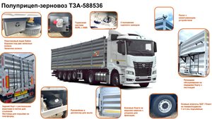 Полуприцеп-зерновоз ТЗА-588536