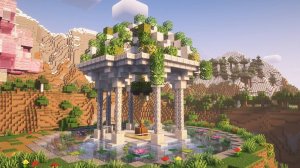 Как построить КРУТУЮ беседку в Майнкрафте! 🔥#minecraft #строимвмайнкрафт