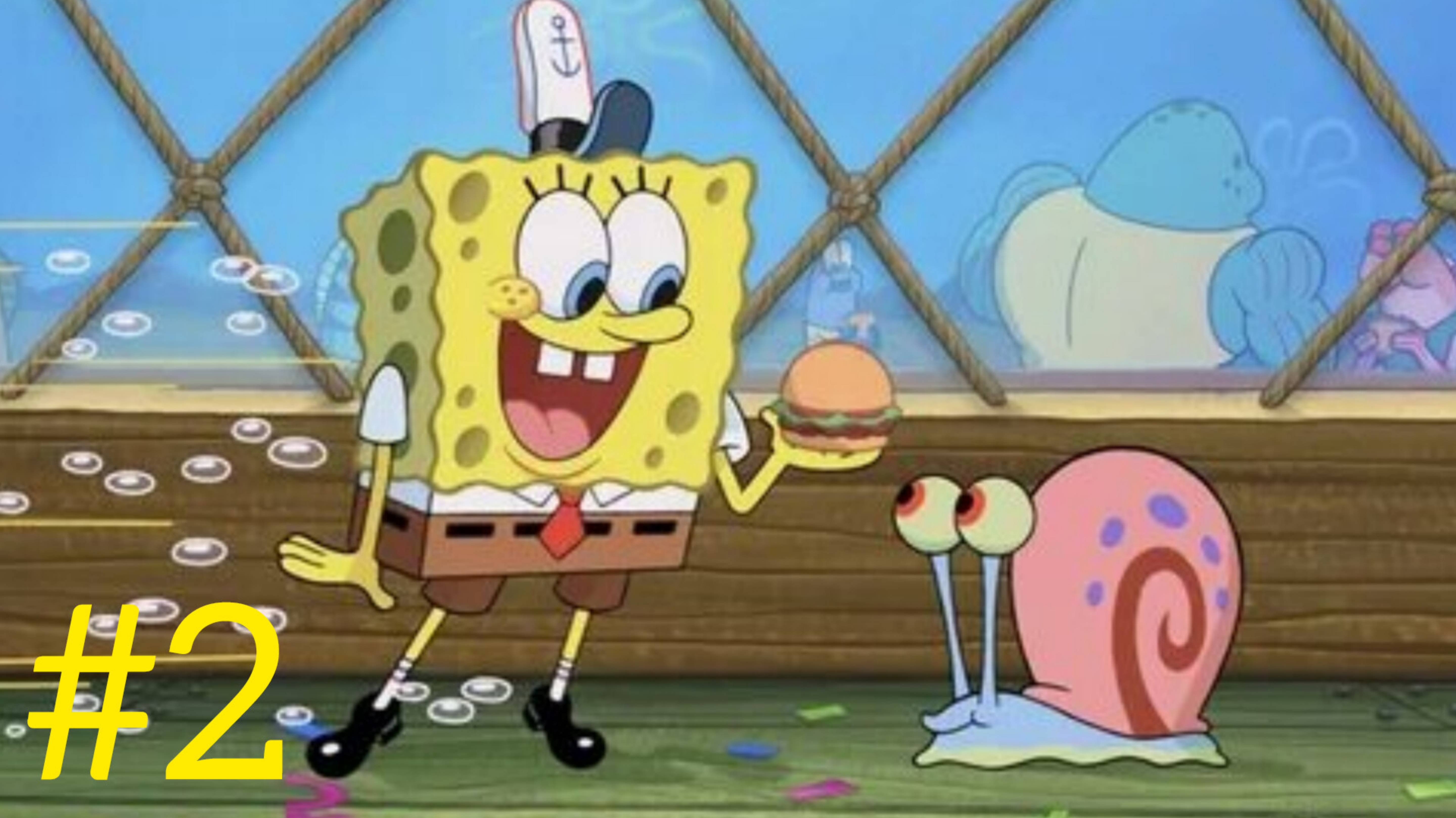 Губка Боб🔥 spongeBob👍 губка боб квадратные штаны😎кулинарный поединок #2