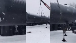 Выгрузка пожарной емкости на объект