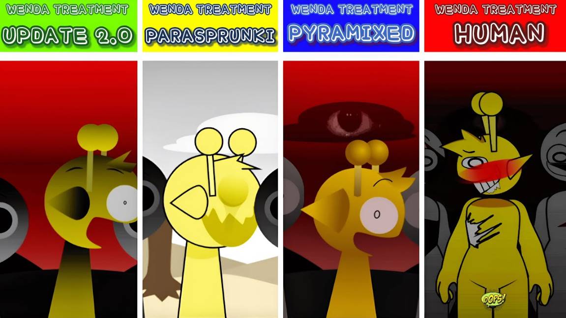 INCREDIBOX SPRUNKI 💉 | WENDA: HUMAN vs PYRAMIXED vs PARASPRUNKI! 😱🌀 АДСКОЕ ЛЕЧЕНИЕ!