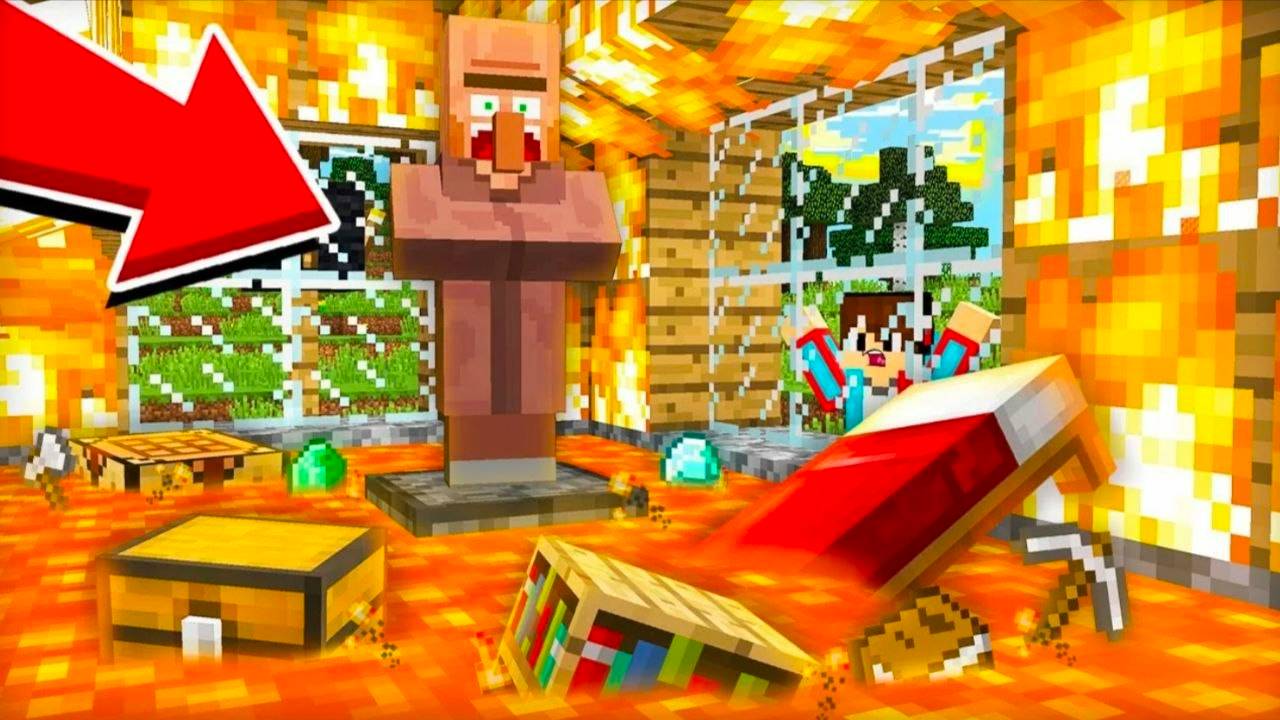 ЗАЧЕМ ЭТОТ ЖИТЕЛЬ УНИЧТОЖИЛ ВСЁ В СВОЁМ ДОМЕ В МАЙНКРАФТ | Компот Minecraft