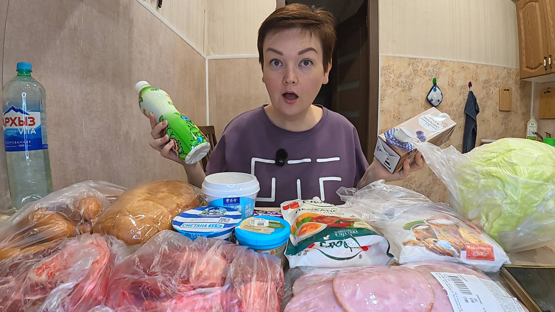 ОБНЕСЛИ магазин на 2800! Фига себе как МЯСО подорожало! Купила НЕОБЫЧНУЮ кашку) Распаковка Влог