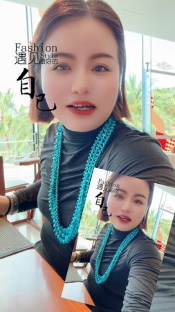 250617-9 Sleeping Beauty Turquoise Necklace: Deep-Sea Stars Flowing Around the Neck