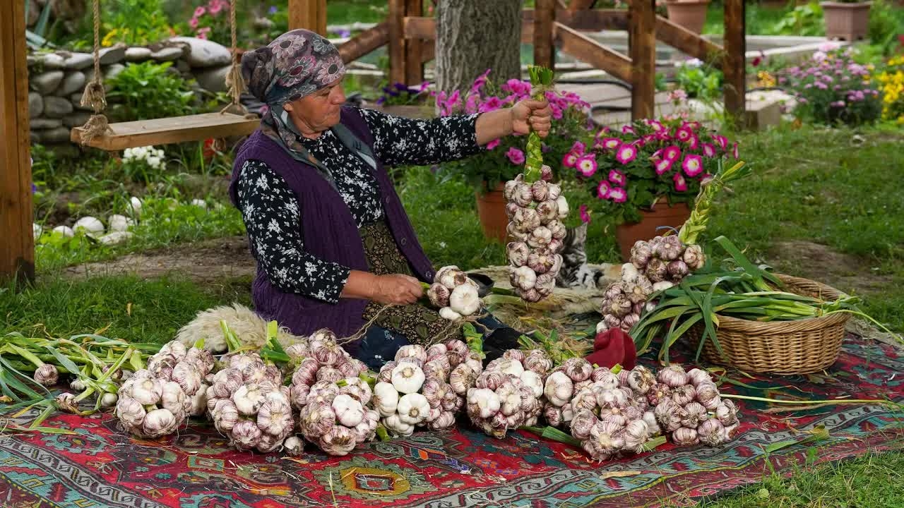 Сбор и Маринование Чеснока
