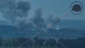 Эпичное видео работы тяжелой огнеметной системы ВС РФ по позициям противника !!!