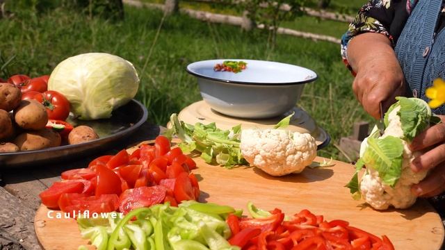 Kənd Həyatı. Обед в одной кастрюле. Простое деревенское блюдо