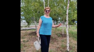 Блузка Океан - готовая работа. Летнее вязание.