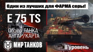 E 75 TS обзор танка Германии | оборудование E75 TS | бронирование | перки Е 75 ТС Мир танков