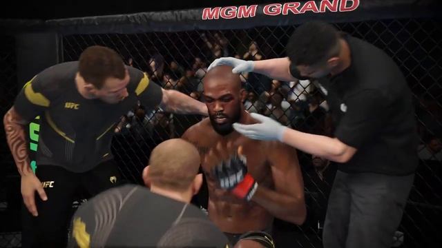 Джон Джонс против Фрэнсиса Нганну Полный бой - UFC 4