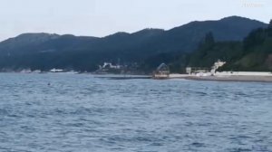 Небуг Туапсинский район сегодня 18 июня 2025. Обстановка на Центральном пляже , море и погода