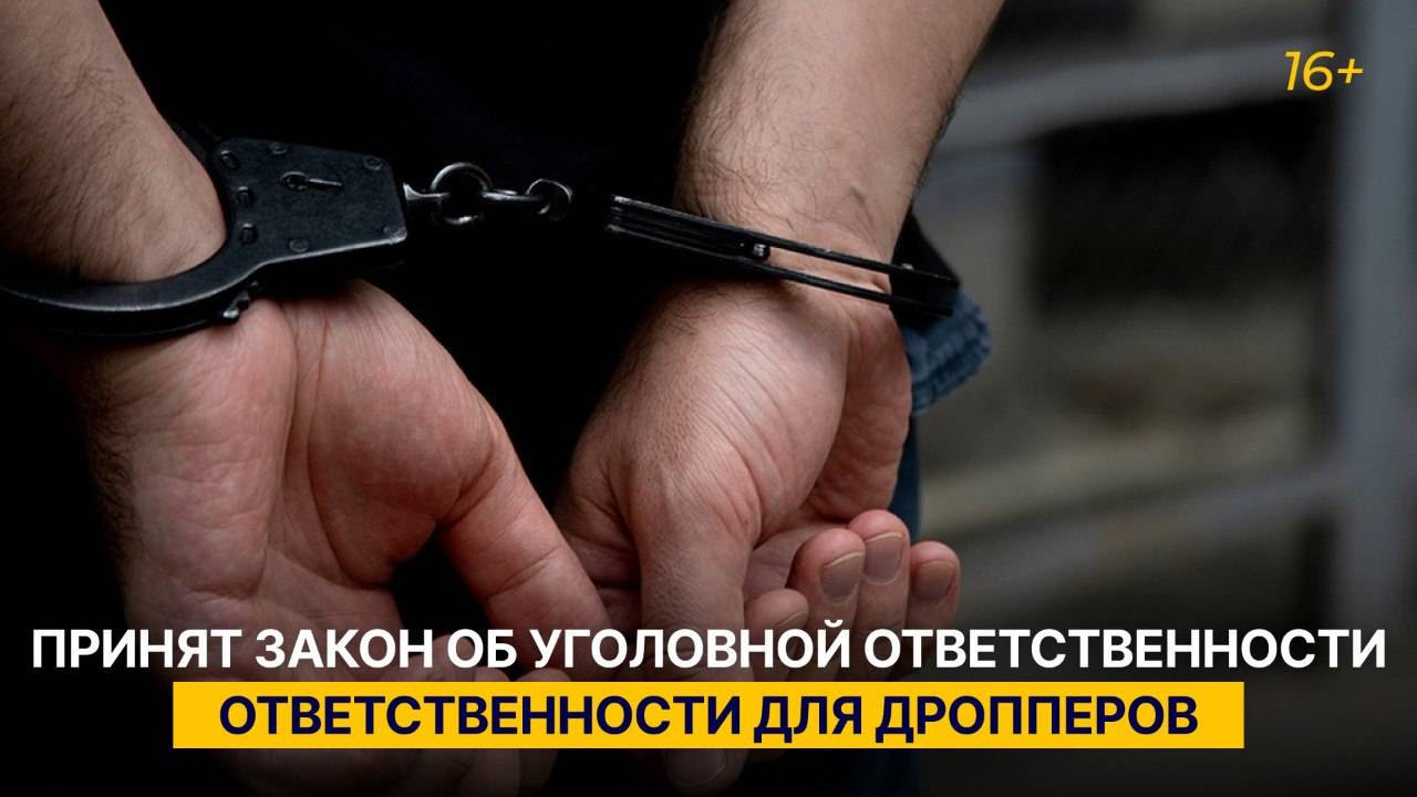 Принят закон об уголовной ответственности для дропперов