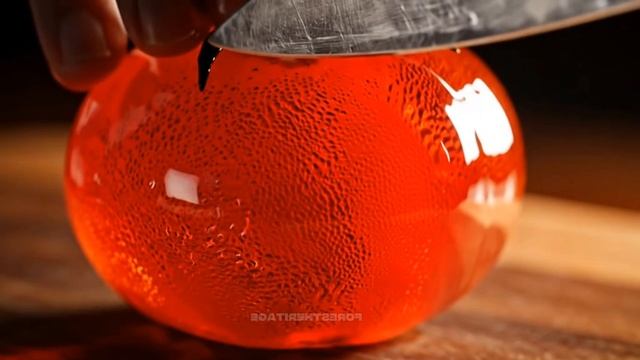 ASMR релакс - нарезка стеклянных фруктов #3
