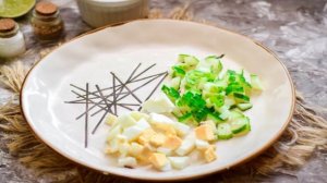 Грибной салат с сыром