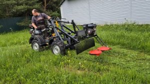 Косилка для травы на Мини-погрузчик ТОР-35 мотоблок