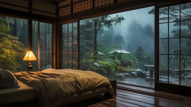 Расслабляющая музыка для сна 🛌 Засыпай под шум дождя и тихие мелодии6