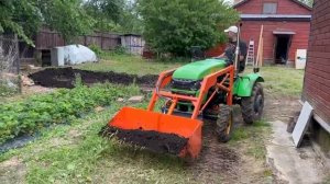 Работа Рустрак Р21 с погрузчиком