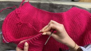 Левая полочка с убавками KnittingLove