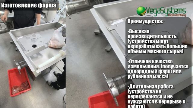Мясорубка для переработки мяса на фарш Vega  Meat Grinder H300 I Изготовление фарша
