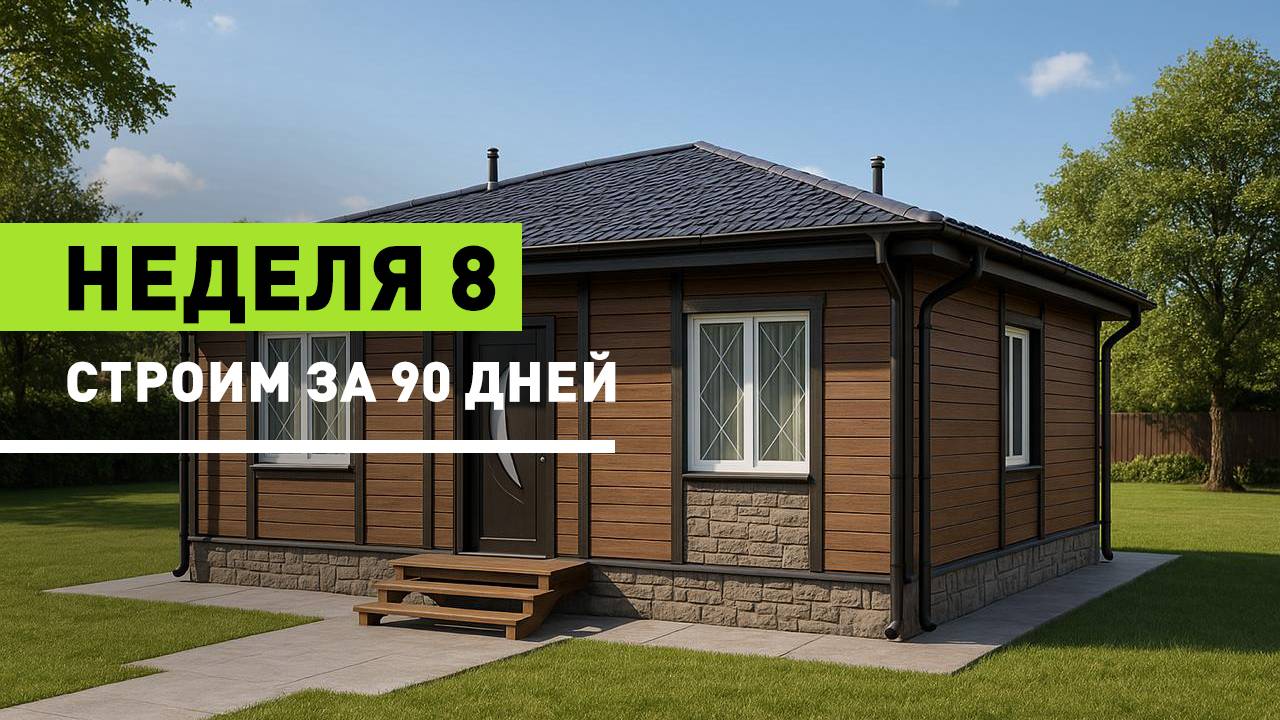 Строим дом за 90 дней. Неделя 8