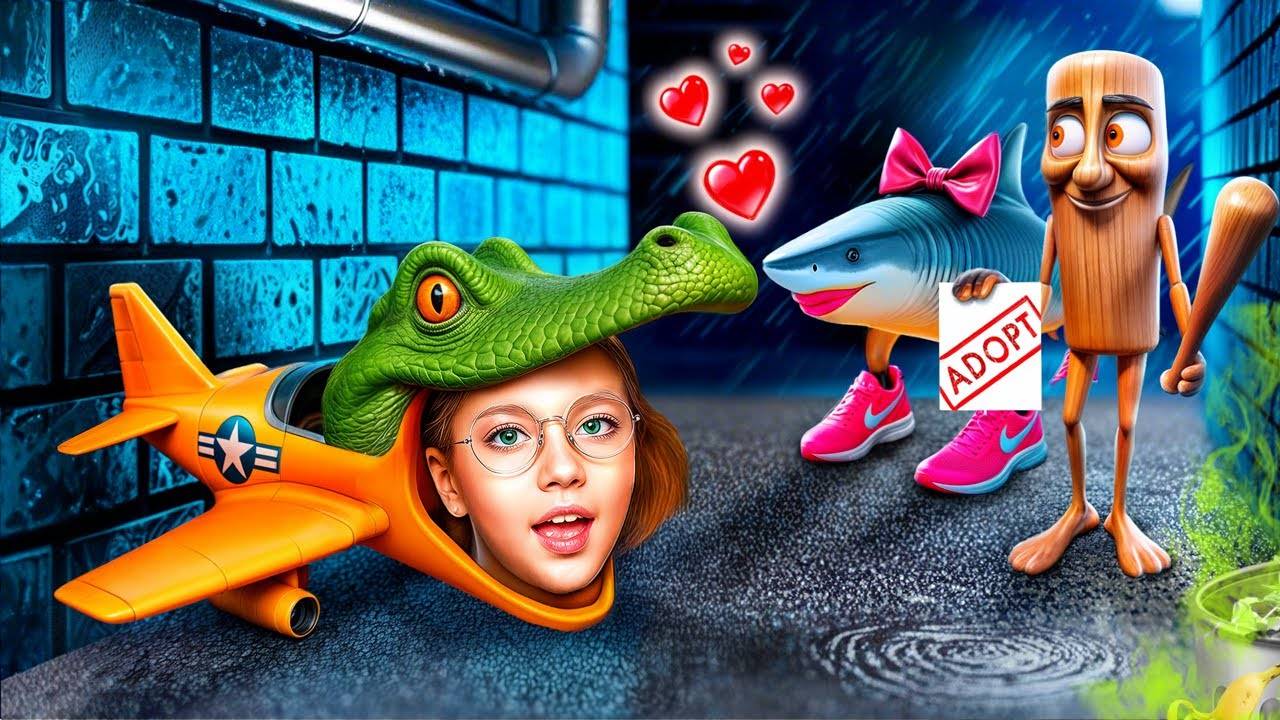 Как стать Бомбардиро Крокодило в Реальной Жизни! Тралалеро Тралала удочерила меня!
