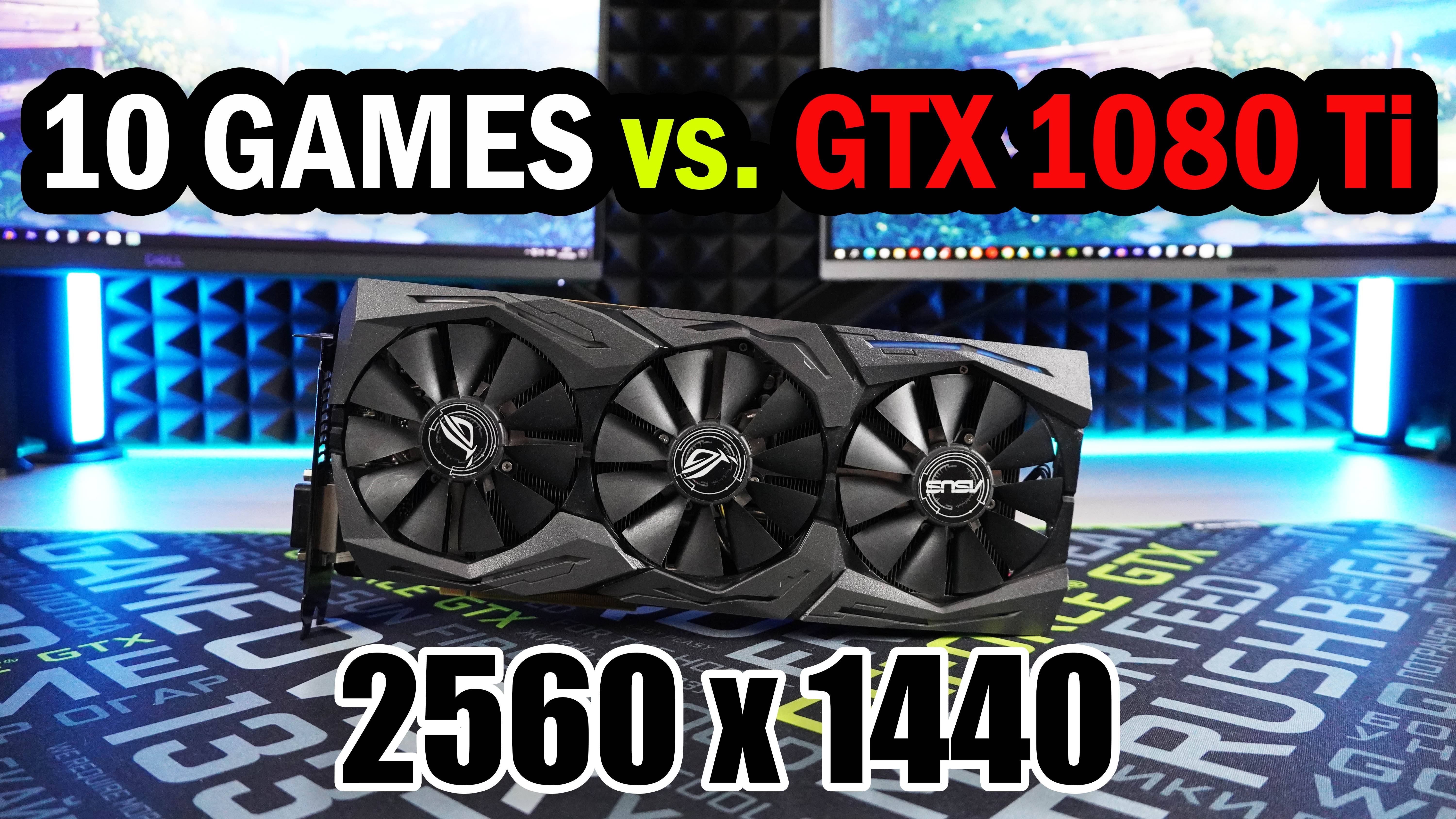 #2 10 игр против GTX 1080 Ti. Игровой тест в разрешении 2560 х 1440.  GTX 1080 Ti в 2025 году смотреть онлайн