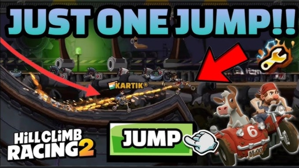 JUST ONE JUMP & BOOM!! 💥 MOTOCROSS SPEEDRUN MAP IN COMMUNITY SHOWCASE - Hill Climb Racing 2