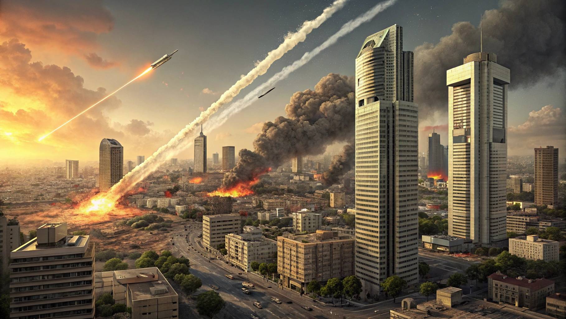 Часть 2🔥 Иранские ракеты в небе Израиля: первый удар, последствия, угроза эскалации