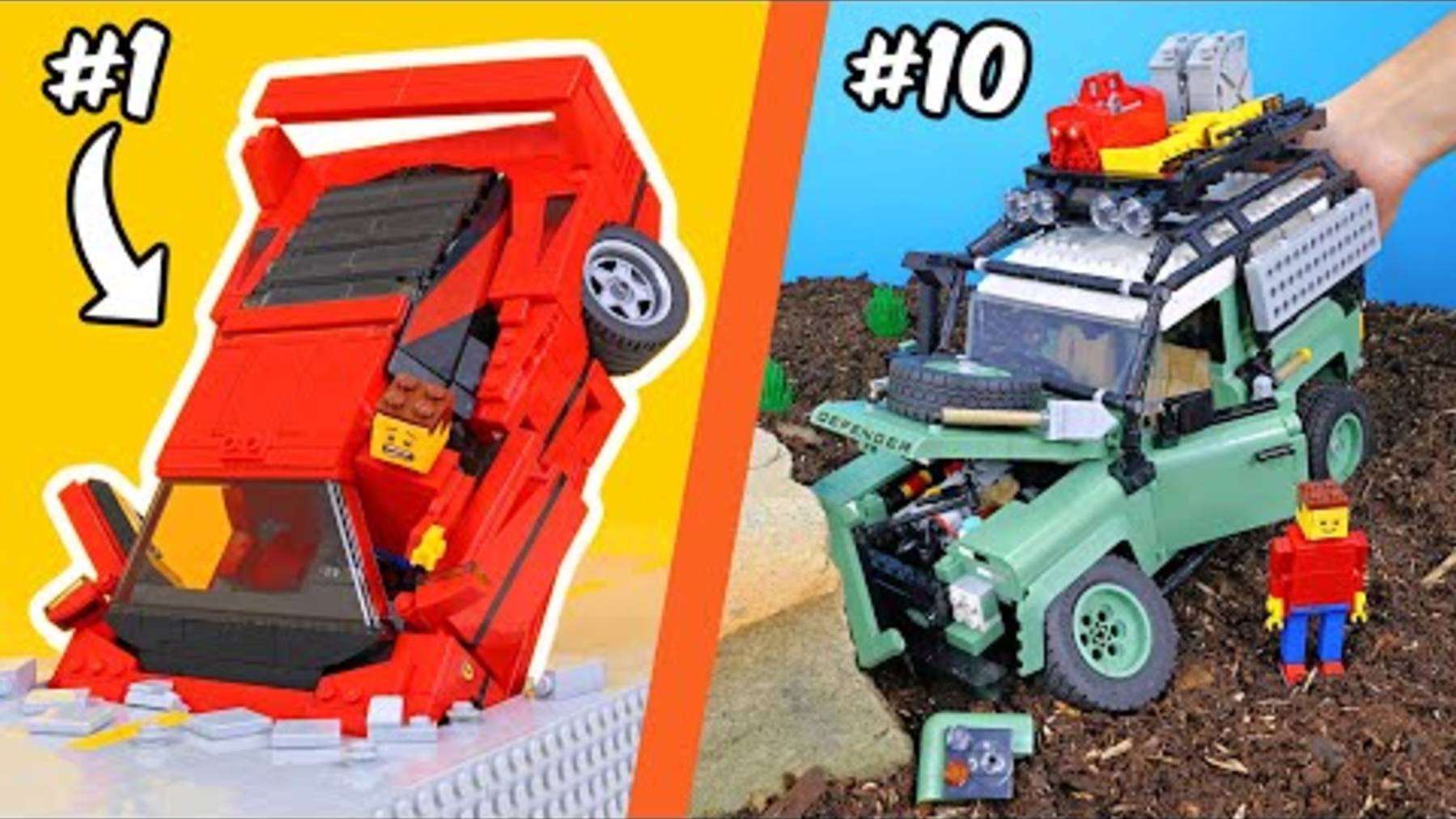 АВТОМОБИЛЬНЫЕ АВАРИИ в LEGO...