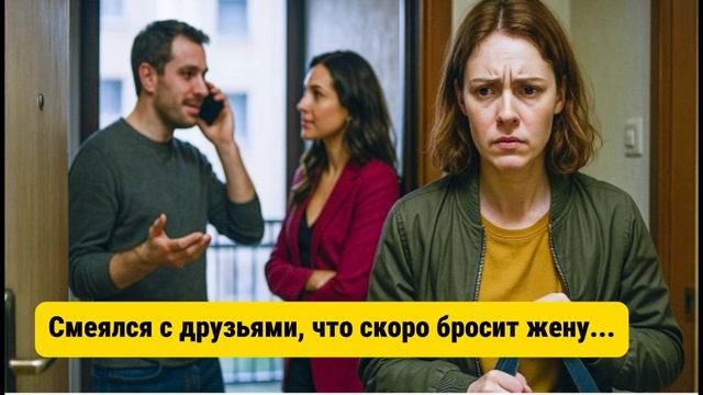 Смеялся с друзьями, что скоро бросит жену...