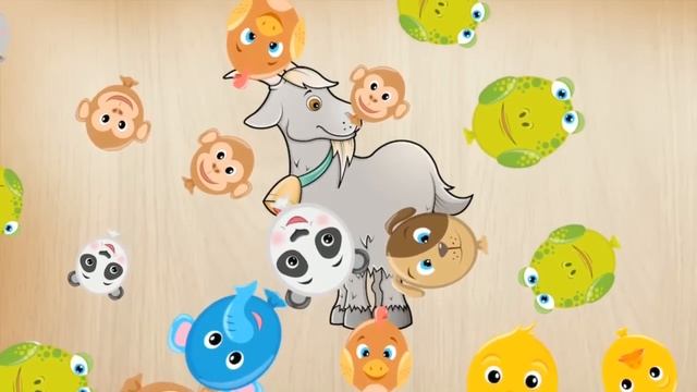 Развивающие мультики для самых маленьких Изучаем животных Пазлы для малышей