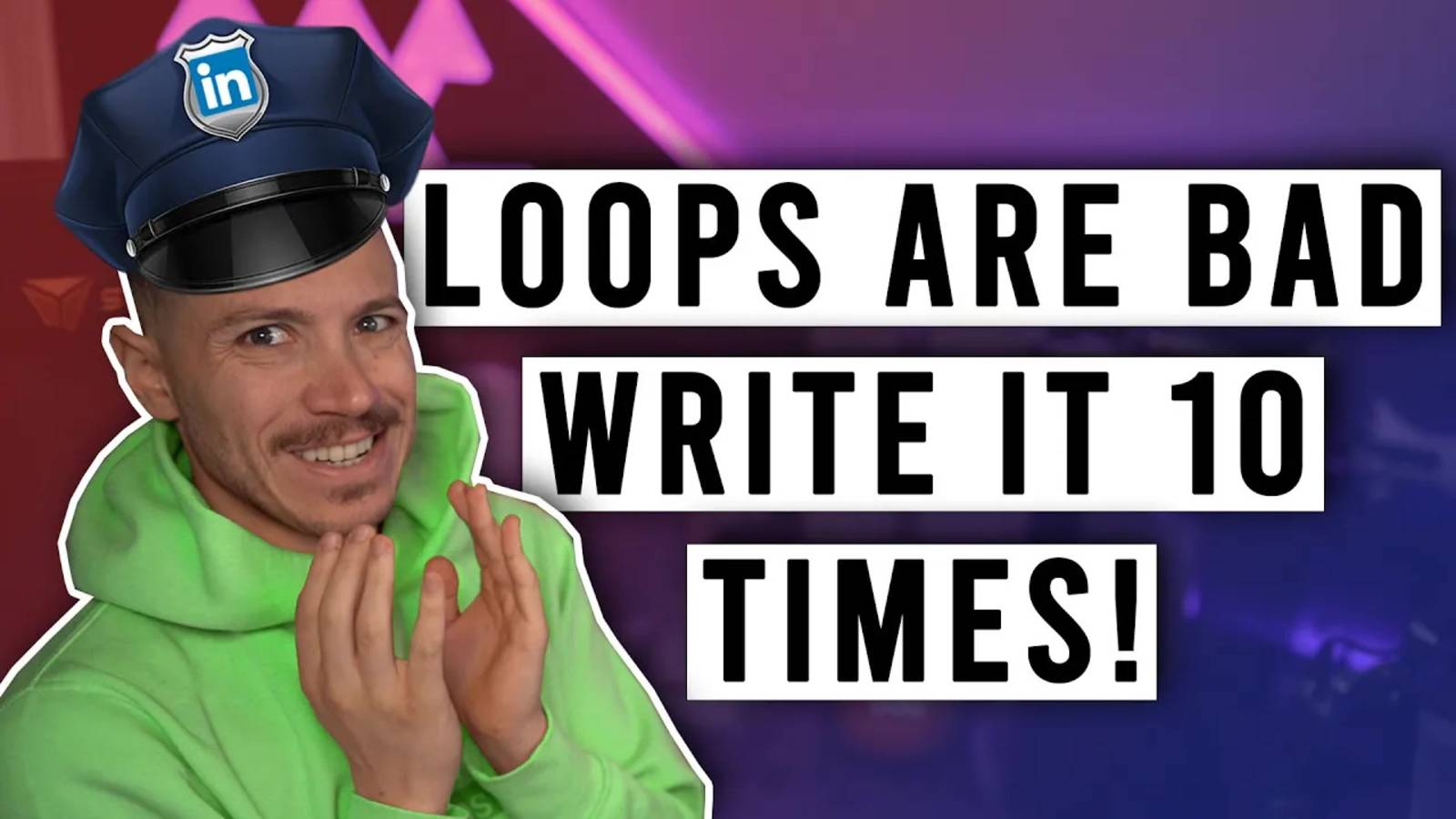 ＂Don't Use Loops, They Are Slow! Do This Instead＂ ｜ Code Cop #011