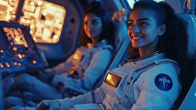 Девушки на космической станции 49
