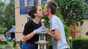Подсветка садовой фигуры от солнечной батареи