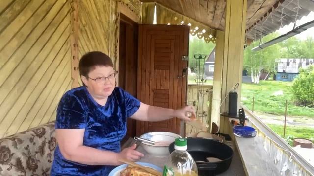 Жарю гренки после бани! Как с подругой парилась и горшки мыла.