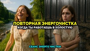 ПОВТОРНАЯ ЭНЕРГОЧИТСКА. КОГДА ТЫ РАБОТАЕШЬ В ХОЛОСТУЮ: СЕАНС ЭНЕРГОЧИСТКИ