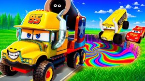 Мультики про машинки для детей. Молния Маккуин и Мэтр против автомобилей Pixar. Мультики для малышей