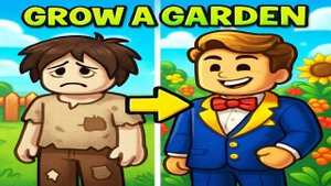 Как быстро прокачаться с нуля в grow a garden!!!
