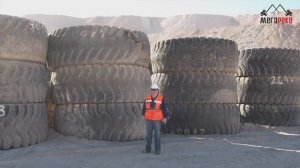 Переработка автомобильных шин и шин от карьерных самосвалом.